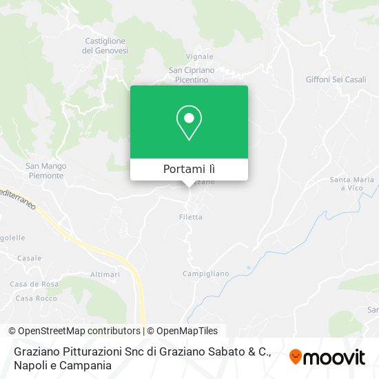 Mappa Graziano Pitturazioni Snc di Graziano Sabato & C.