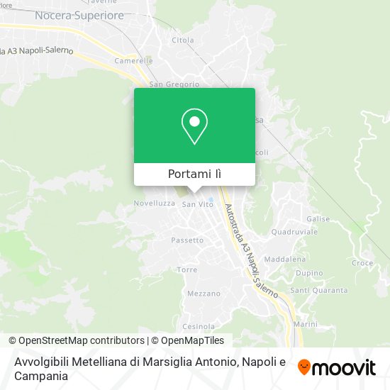 Mappa Avvolgibili Metelliana di Marsiglia Antonio