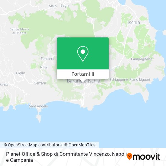Mappa Planet Office & Shop di Commitante Vincenzo