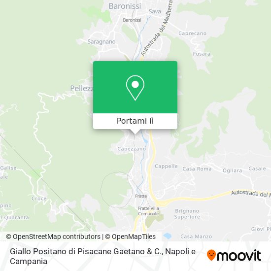 Mappa Giallo Positano di Pisacane Gaetano & C.
