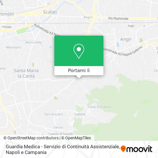 Mappa Guardia Medica - Servizio di Continuità Assistenziale