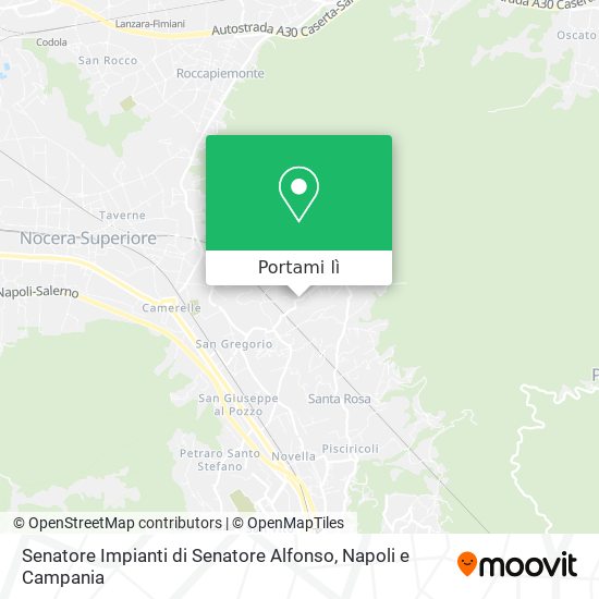 Mappa Senatore Impianti di Senatore Alfonso