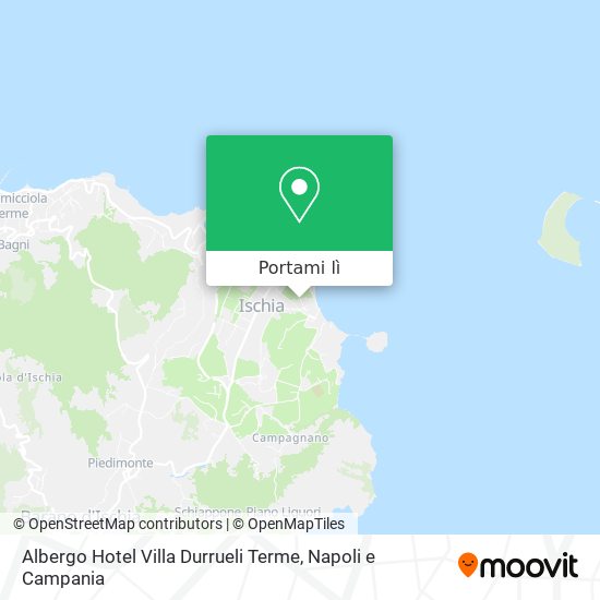 Mappa Albergo Hotel Villa Durrueli Terme