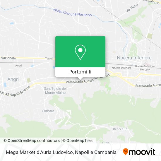 Mappa Mega Market d'Auria Ludovico