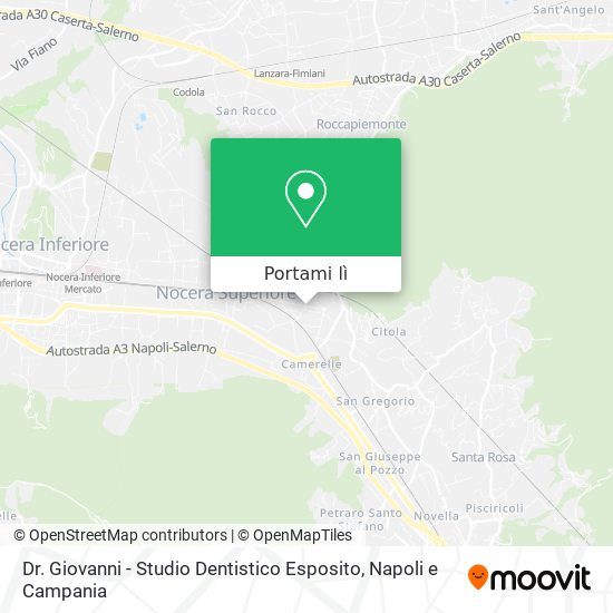 Mappa Dr. Giovanni - Studio Dentistico Esposito