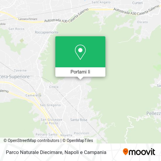Mappa Parco Naturale Diecimare