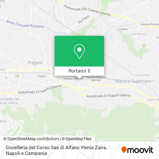 Mappa Gioielleria del Corso Sas di Alfano Ylenia Zaira