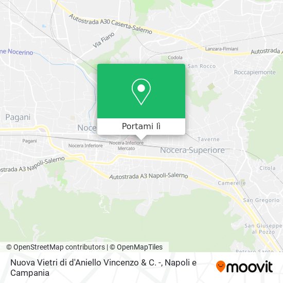 Mappa Nuova Vietri di d'Aniello Vincenzo & C. -