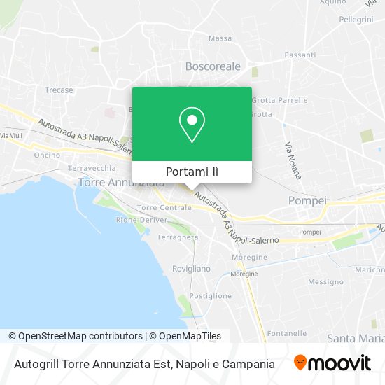 Mappa Autogrill Torre Annunziata Est