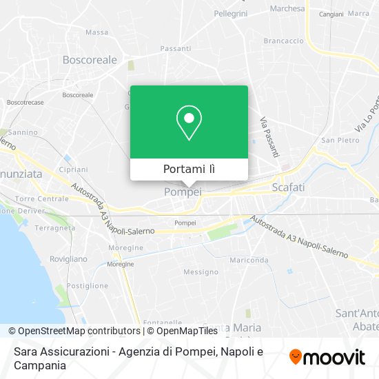 Mappa Sara Assicurazioni - Agenzia di Pompei