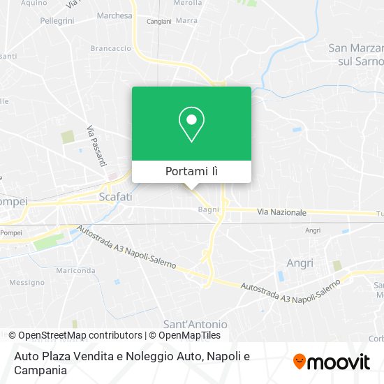 Mappa Auto Plaza Vendita e Noleggio Auto