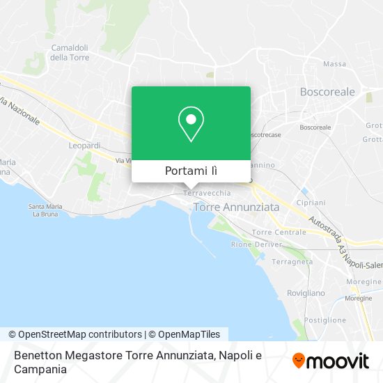 Mappa Benetton Megastore Torre Annunziata