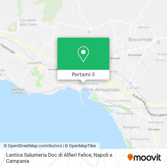 Mappa Lantica Salumeria Doc di Alfieri Felice