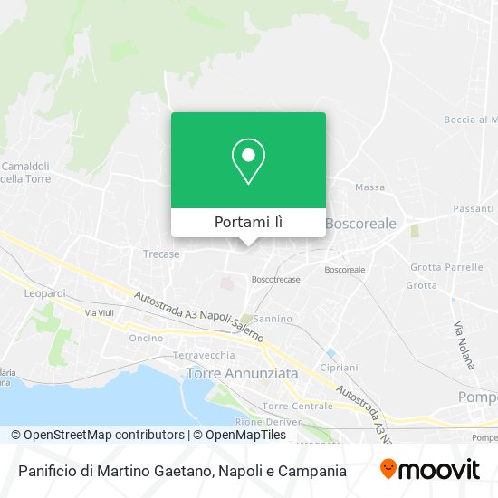 Mappa Panificio di Martino Gaetano