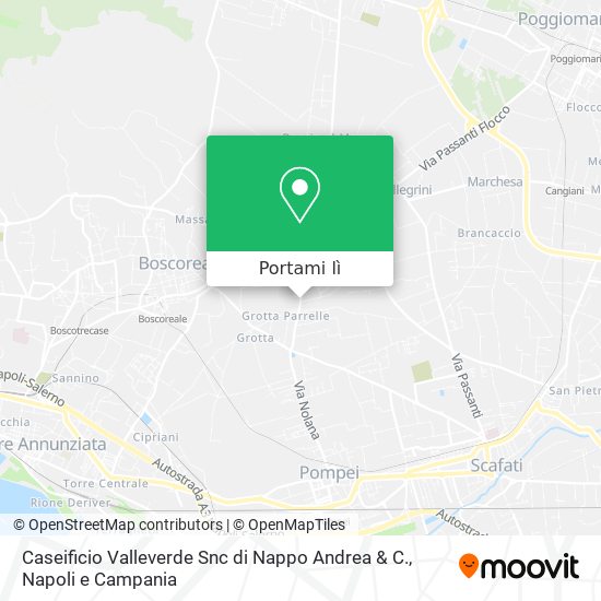 Mappa Caseificio Valleverde Snc di Nappo Andrea & C.