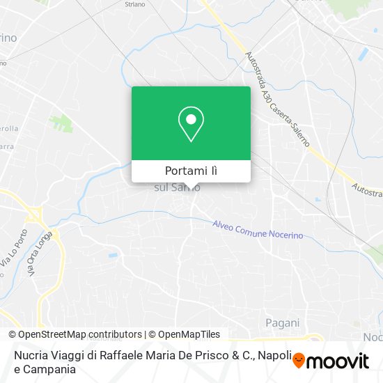 Mappa Nucria Viaggi di Raffaele Maria De Prisco & C.