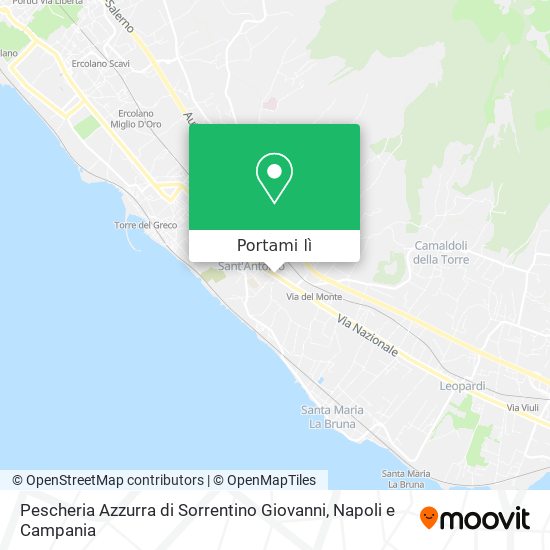 Mappa Pescheria Azzurra di Sorrentino Giovanni