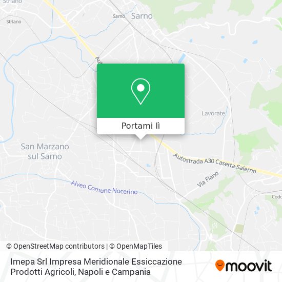 Mappa Imepa Srl Impresa Meridionale Essiccazione Prodotti Agricoli
