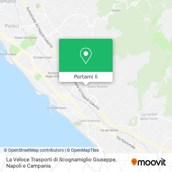 Mappa La Veloce Trasporti di Scognamiglio Giuseppe