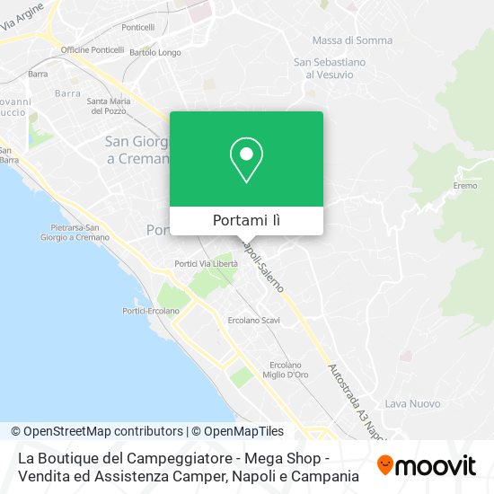 Mappa La Boutique del Campeggiatore - Mega Shop - Vendita ed Assistenza Camper