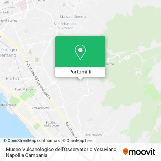 Mappa Museo Vulcanologico dell'Osservatorio Vesuviano