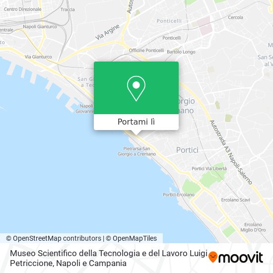 Mappa Museo Scientifico della Tecnologia e del Lavoro Luigi Petriccione