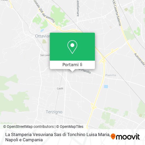 Mappa La Stamperia Vesuviana Sas di Tonchino Luisa Maria