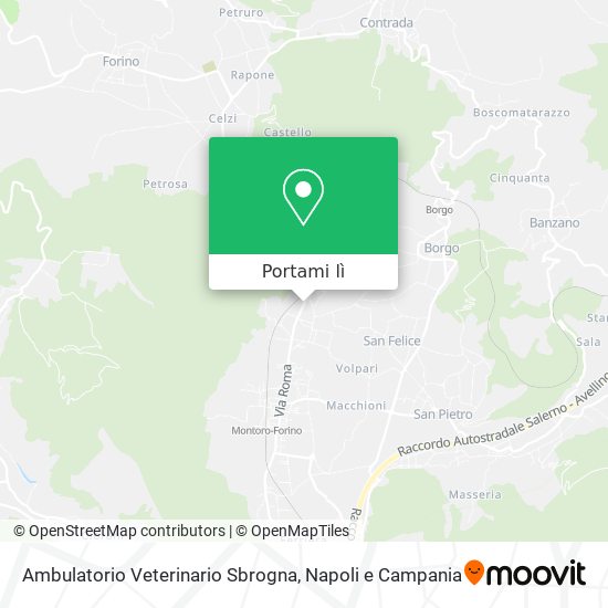 Mappa Ambulatorio Veterinario Sbrogna