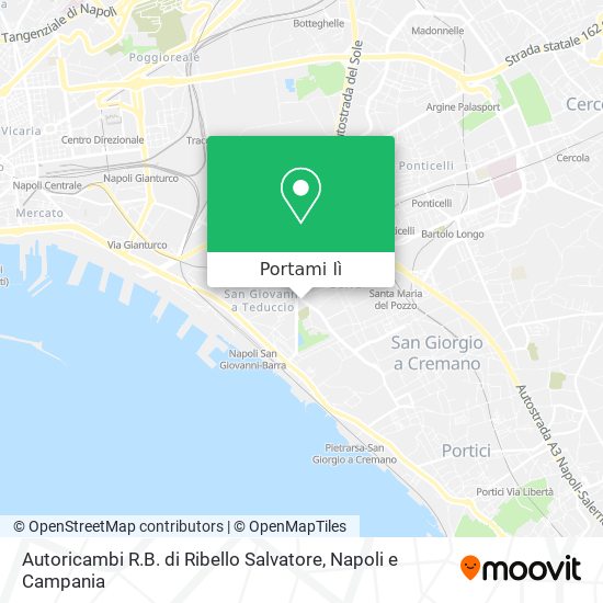 Mappa Autoricambi R.B. di Ribello Salvatore