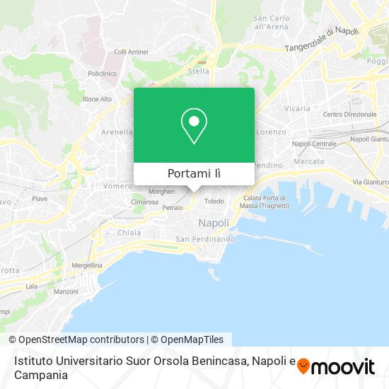 Mappa Istituto Universitario Suor Orsola Benincasa