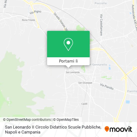 Mappa San Leonardo II Circolo Didattico Scuole Pubbliche