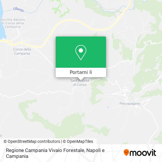 Mappa Regione Campania Vivaio Forestale