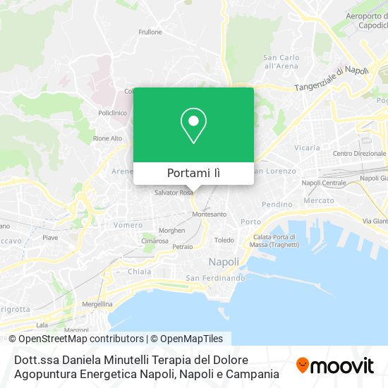 Mappa Dott.ssa Daniela Minutelli Terapia del Dolore Agopuntura Energetica Napoli