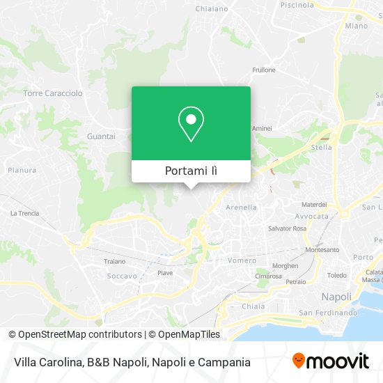 Mappa Villa Carolina, B&B Napoli