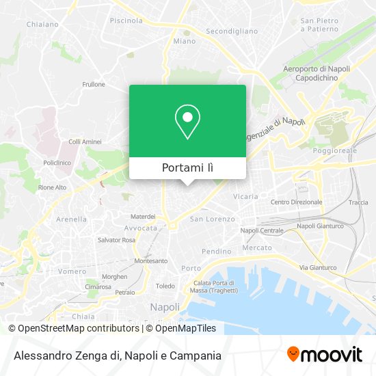 Mappa Alessandro Zenga di