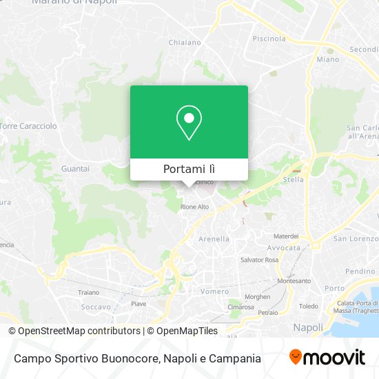 Mappa Campo Sportivo Buonocore