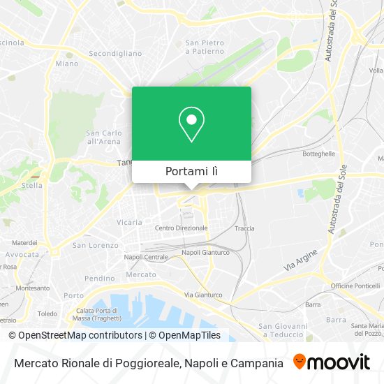 Mappa Mercato Rionale di Poggioreale