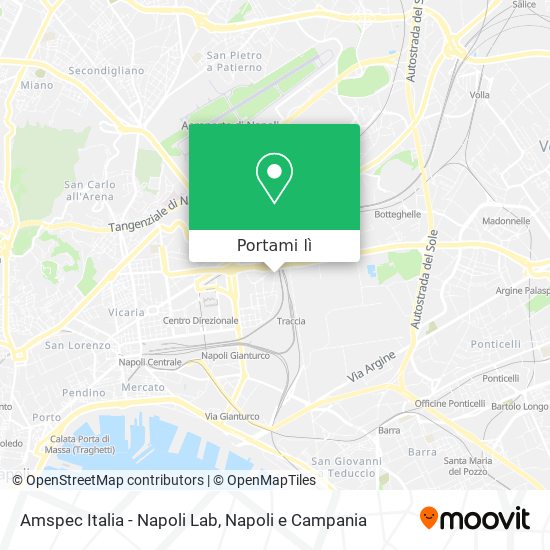 Mappa Amspec Italia - Napoli Lab
