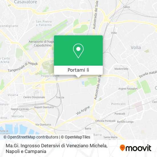 Mappa Ma.Gi. Ingrosso Detersivi di Veneziano Michela
