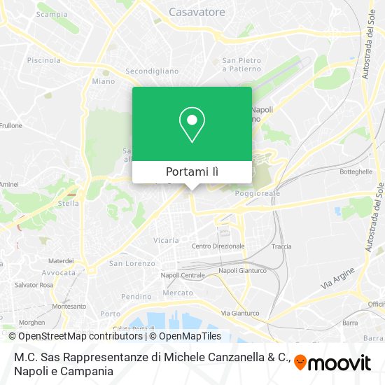 Mappa M.C. Sas Rappresentanze di Michele Canzanella & C.