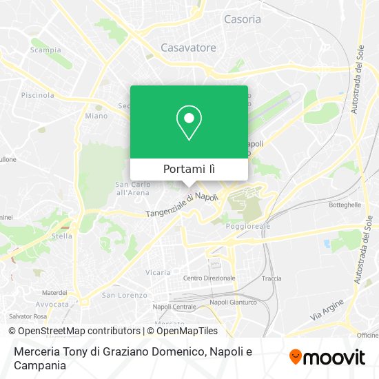 Mappa Merceria Tony di Graziano Domenico