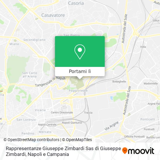 Mappa Rappresentanze Giuseppe Zimbardi Sas di Giuseppe Zimbardi