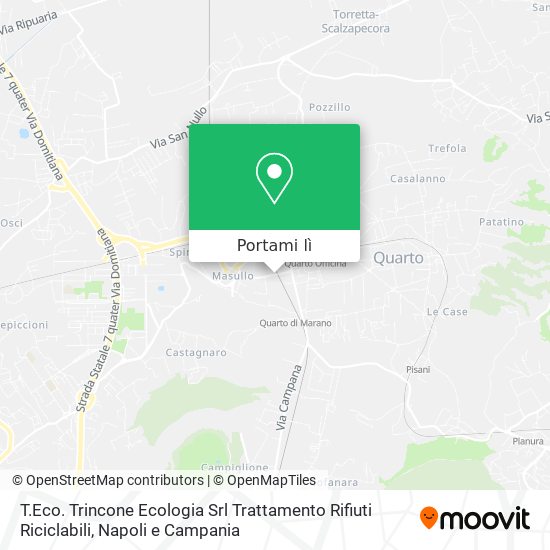 Mappa T.Eco. Trincone Ecologia Srl Trattamento Rifiuti Riciclabili