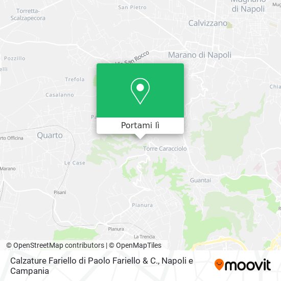 Mappa Calzature Fariello di Paolo Fariello & C.