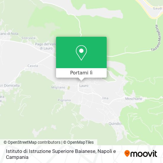 Mappa Istituto di Istruzione Superiore Baianese