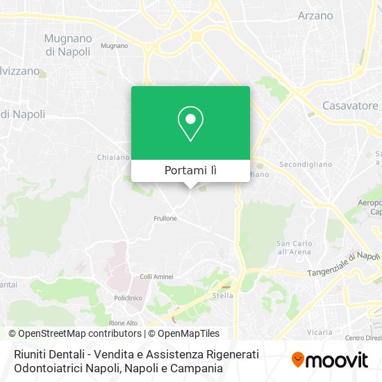Mappa Riuniti Dentali - Vendita e Assistenza Rigenerati Odontoiatrici Napoli