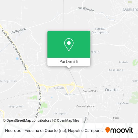 Mappa Necropoli Fescina di Quarto