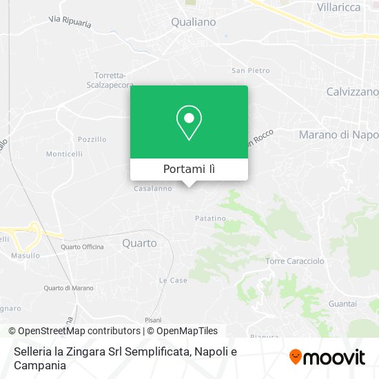 Mappa Selleria la Zingara Srl Semplificata