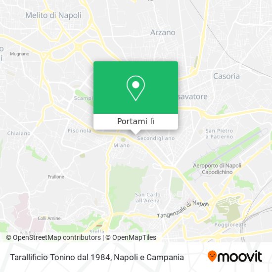 Mappa Tarallificio Tonino dal 1984