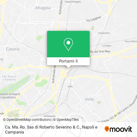 Mappa Ca. Ma. Ro. Sas di Roberto Severino & C.